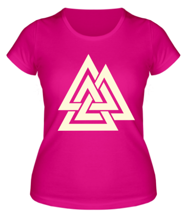 Женская футболка Трикветра (валькнут) (свет)