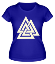 Женская футболка Трикветра (валькнут) (свет) фото