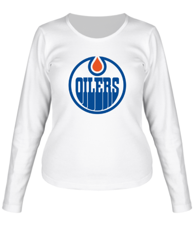 Женская футболка длинный рукав HC Edmonton Oilers