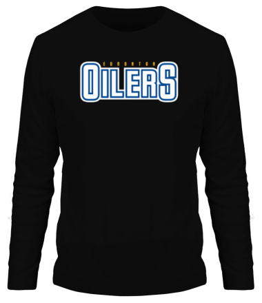 Мужская футболка длинный рукав HC Edmonton Oilers Sign