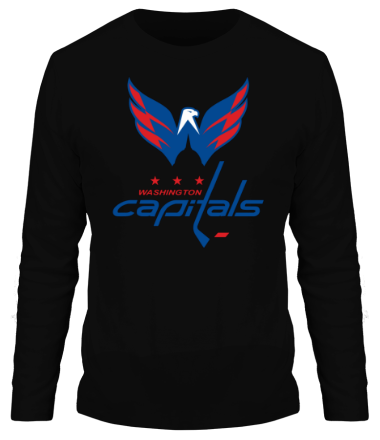 Мужская футболка длинный рукав HC Washington Capitals Art