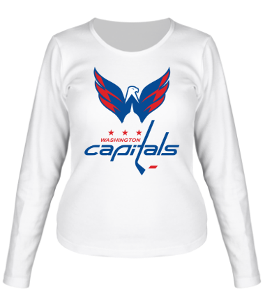 Женская футболка длинный рукав HC Washington Capitals Art