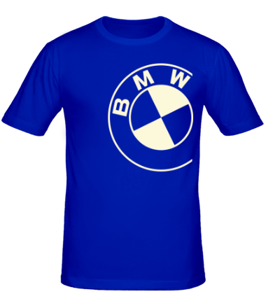 Мужская футболка БМВ значок (свет)