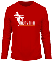 Мужская футболка длинный рукав Muay Thai Boxer фото