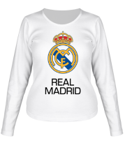 Женская футболка длинный рукав FC Real Madrid фото