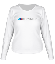 Женская футболка длинный рукав BMW MPower фото