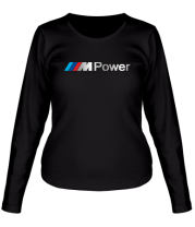 Женская футболка длинный рукав BMW MPower