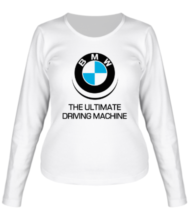 Женская футболка длинный рукав BMW Driving Machine