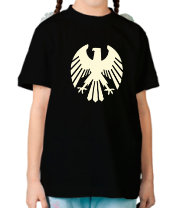 Детская футболка Немецкий средневековый рисунок орла (свет) фото