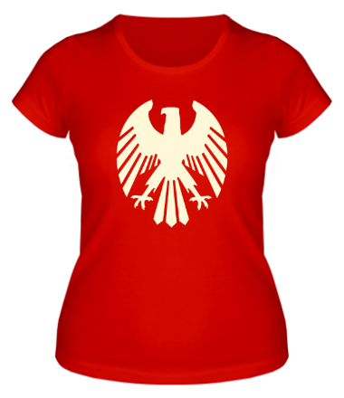 Женская футболка Немецкий средневековый рисунок орла (свет)