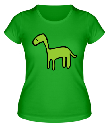 Женская футболка Динозаврик детский рисунок