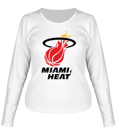 Женская футболка длинный рукав NBA Miami Heat