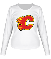 Женская футболка длинный рукав HC Calgary Flames фото