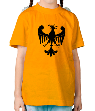 Детская футболка Средневековый рисунок орла