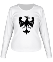 Женская футболка длинный рукав Средневековый рисунок орла фото