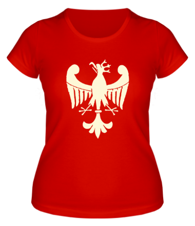 Женская футболка Средневековый рисунок орла