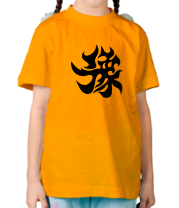 Детская футболка Японский иероглиф - Счастливчик фото