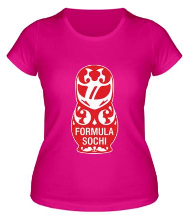 Женская футболка Матрёшка F1 SOCHI