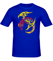 Мужская футболка Пламенный дракон фото