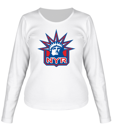 Женская футболка длинный рукав HC New York Rangers