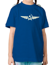 Детская футболка Серп и молот в виде орла (свет)