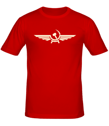Мужская футболка Серп и молот в виде орла (свет)