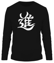 Мужская футболка длинный рукав Японский иероглиф - Рост фото