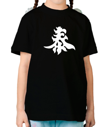 Детская футболка Японский иероглиф - Богатство