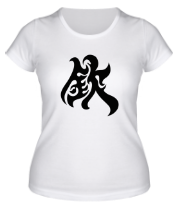 Женская футболка Японский иероглиф - Respect фото