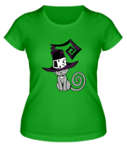 Женская футболка Кошка - ведьмочка фото