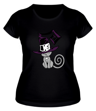 Женская футболка Кошка - ведьмочка