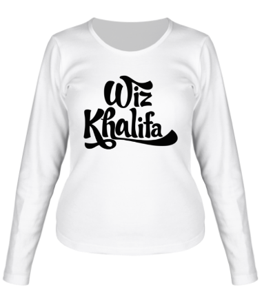 Женская футболка длинный рукав Wiz Khalifa