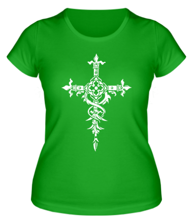Женская футболка Готический крест