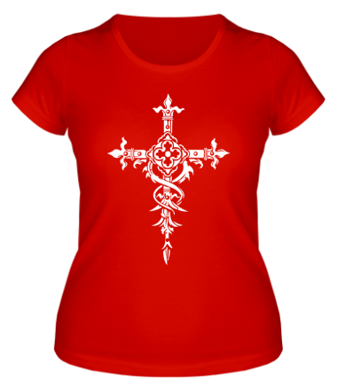 Женская футболка Готический крест