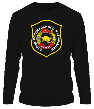 Мужская футболка длинный рукав Отряд специального назначения ЕРМАК