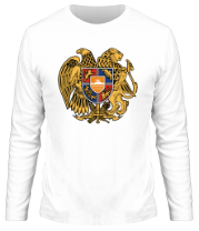 Мужская футболка длинный рукав Армения герб