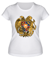 Женская футболка Армения герб