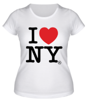 Женская футболка I love NY Classic фото