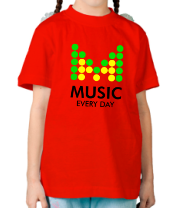 Детская футболка Music Every Day фото