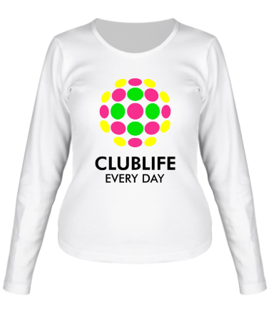 Женская футболка длинный рукав Club Life - Every Day