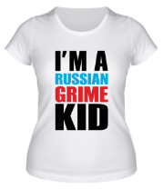 Женская футболка Oxxxymiron (IM A RUSSIAN GRIME KID) фото