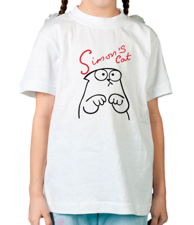 Детская футболка Simon's Cat грустит