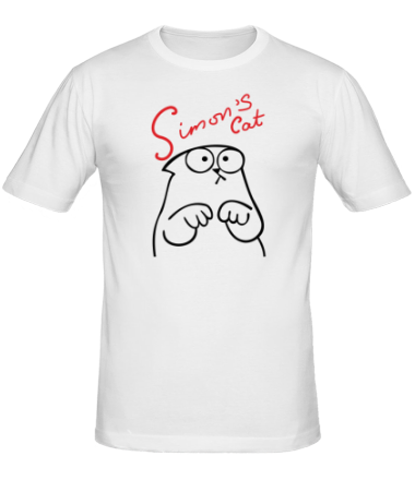 Мужская футболка Simon's Cat грустит