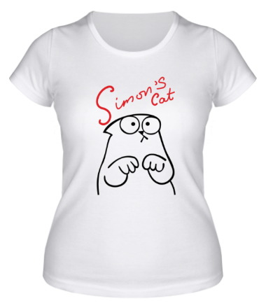 Женская футболка Simon's Cat грустит