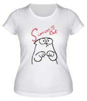 Женская футболка Simon's Cat грустит фото