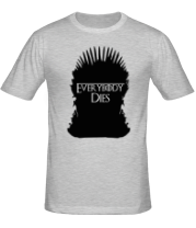 Мужская футболка Everybody dies - трон фото