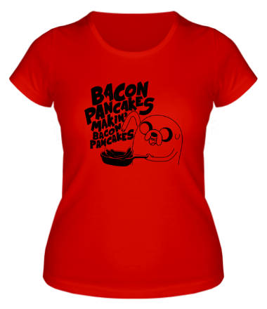 Женская футболка Jake - Bacon pancakes