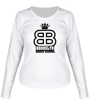 Женская футболка длинный рукав Brooklyn dance school