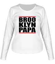 Женская футболка длинный рукав Brooklyn papa фото