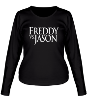 Женская футболка длинный рукав Freddy vs Jason фото